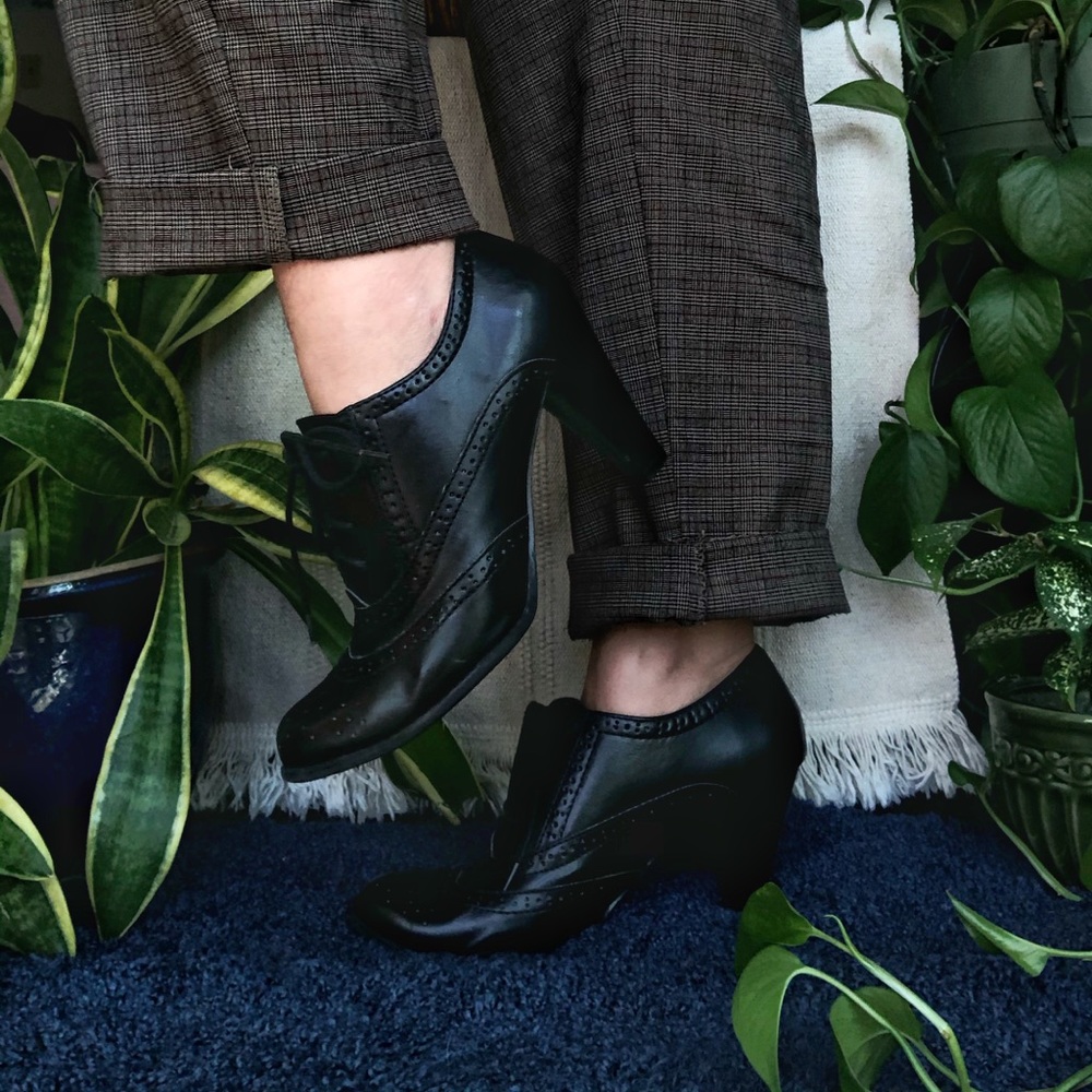 Brogue Style Heels